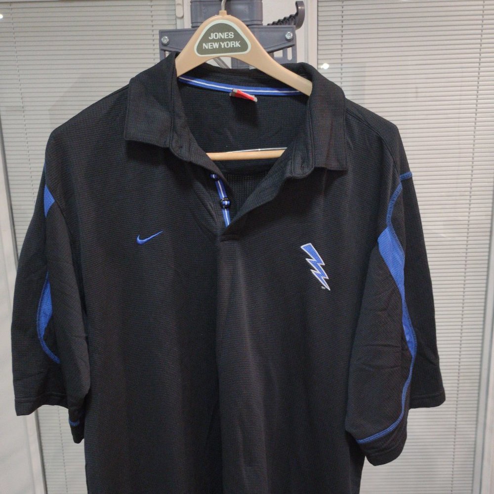 Black and Blue Nike Polo